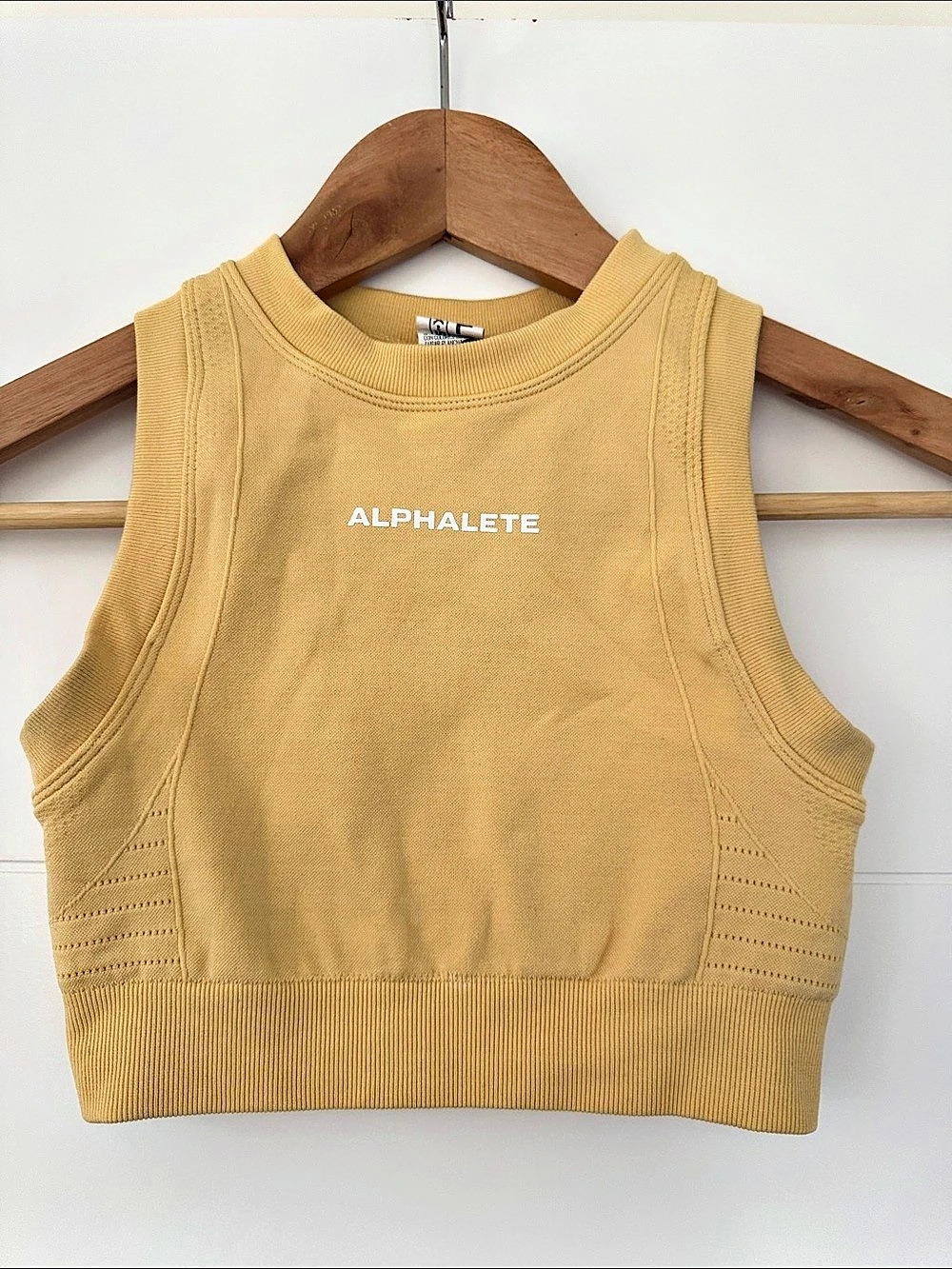 Alphalete Athletic Tank Top in Yellow Like New